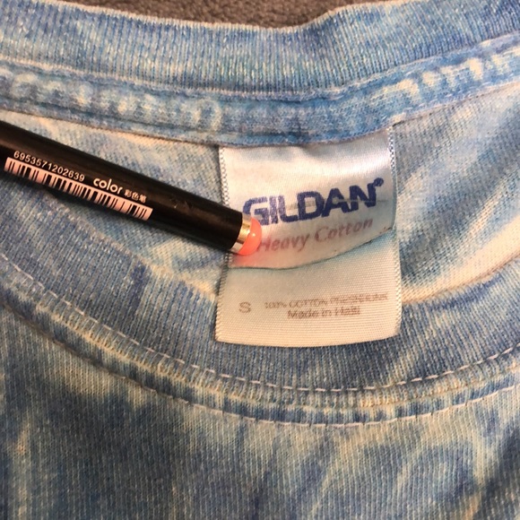 Blue & Pink Tie-Dye Tee - Picture 3 of 3